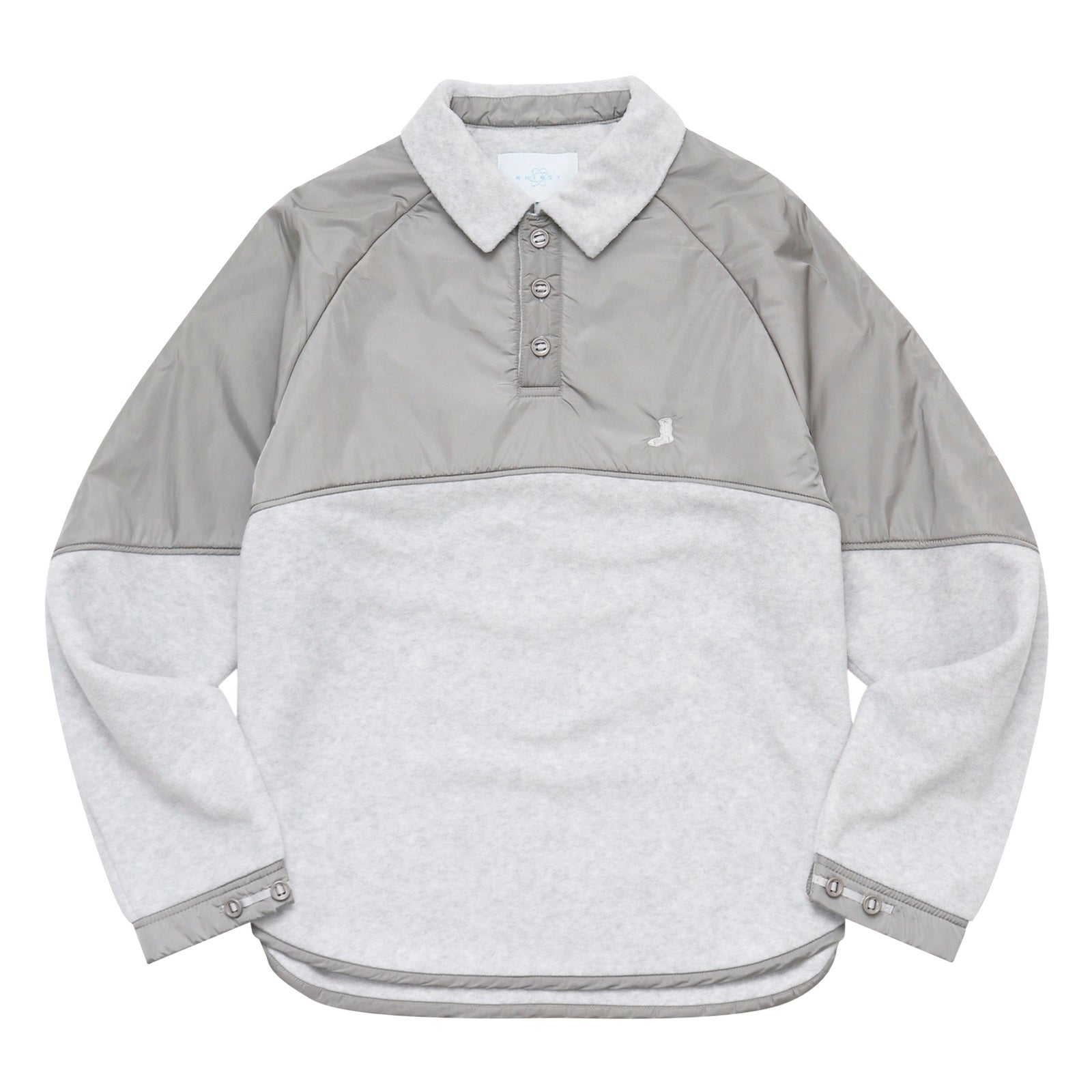 WHIMSY SOCKS RAGLAN POLO (KAHKI / MOSS） WHIMSY SOCKS RAGLAN POLO (KAHKI / MOSS）